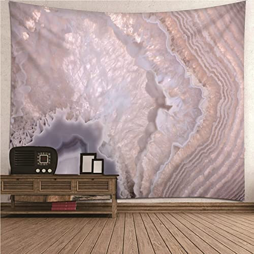 Aotiwe Wandtuch Tapisserie, Wanddekoration Weihnachten Marmormuster aus Polyester Rosa 150X130Cm für Wohnung