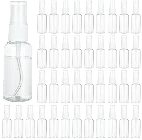 APACALI 60PCS 1 Oz Spray Bottle Mini Mist Sprayer Clear Fine Small Spray Bottle Empty Travel Spray Bottles Reusable Liquid Containers Water Spray Bottle for Perfume, Plant(30ml)