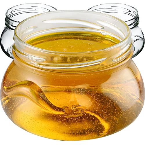 KADAX Lot de 100 petits bocaux à confiture, 300 ml, pour miel et épices, hermétiques, à offrir (sans couvercle)