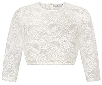 Stockerpoint Women's Akasha Dirndl Blouse, Cream, 8