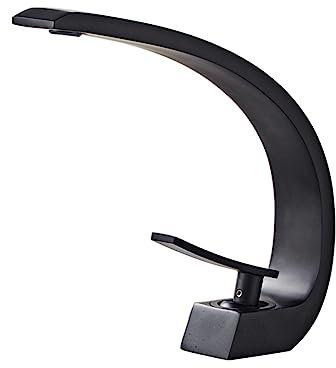Robinet Lavabo Salle De Bain,Robinet Pour Vasque à Poser,Robinet De Salle De Bain Lavabo,Mitigeurs Mixtes Chaud Et Froid En Cuivre Multi-usages,noir