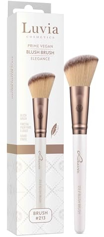 Luvia Cosmetics Professioneller Make-up Pinsel Luvia, Blush Schminkpinsel, Bronzer Pinsel, angeschrägter Puder Pinsel, veganer Kosmetikpinsel, 213 // Blush Brush - Elegance