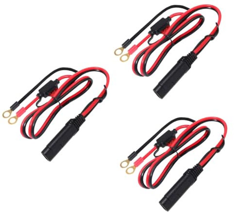 Vaguelly 3stücke Sae Verlängerungskabel Mit Ringstecker Für Autobatterie-ladegerät Hochtemperaturbeständig Langlebig Einfaches Anschließen Und Trennen Sicherer Gebrauch Geeignet Für