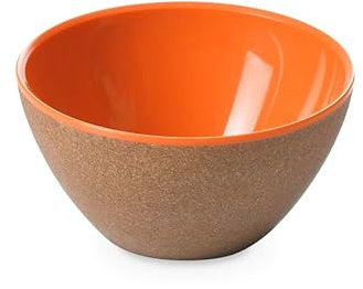 omada Design - Cuenco para Tartas de 0,3 l - Recipiente de plástico y Madera - Duradero e irrompible - Fabricado en Italia - Línea Ecoliving