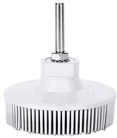 ANKROYU 3 Inch Bristle Disc, Emery Rubber Abrasive Brush, Bristle Polishing Brush, Bristle Disc Brush, Deburring Polishing Grinding Wheel for Electric Drill (White)