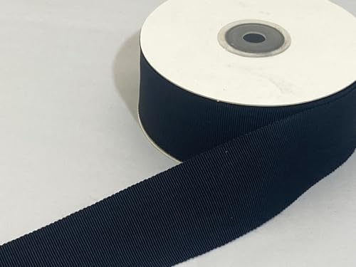 2 metres (Cut from Reel) of 38mm Black Petersham Traditioanl Rayon Ribbed Ribbon Double Sided Milliners 38 mm 3.8cm 1.5 1.5 Inch