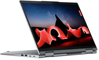 Lenovo ThinkPad X1 Yoga Gen 8-14 Touchscreen 2-in-1 Convertible Laptop, Intel Core i5-1345U, 32GB LPDDR5 RAM, 512GB SSD, Intel Iris Xe Graphics, Wi-Fi 6E, Windows 11 Pro, Storm Grey, QWERTZ DE Key