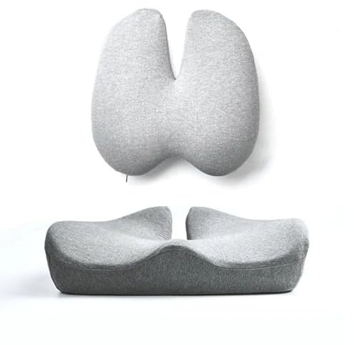 SWZEC Healthson RelaxSitz® - Druck-Entlastungs Sitzkissen(Comfort-Set: Sitz- & Rückenkissen)