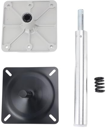 TOOLSGO 17,5 cm Drehbarer Bootssitzsockel Aluminiumlegierung Verstellbarer Marine Sitzsockel Sitz Zubehör für Boote