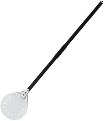 YUCHUANGYE Pala per Pizza Pala for Pizza Regolabile da 7, 8, 9 e 10 Pollici, utensile da Cucina, Antiaderente, Grande, for Forno. Pala Pizza Corta(7inch Round 110cm)