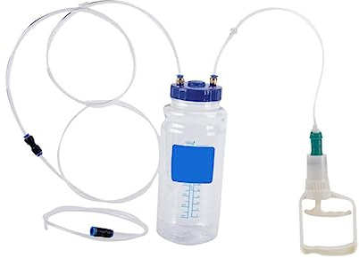 CVUTOVO 1 Set Pompa Manuale per Cambio Olio con Tubo Flessibile PU Estrattore Fluido per Riparazioni Auto Strumento per Manutenzione Motore Facile da Usare e Pratico per Piccole