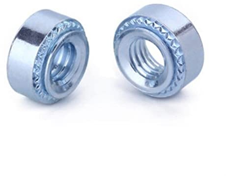 Metall-Blindnietmuttern, Einpressmuttern, Selbsteinpressnietmuttern aus Kohlenstoffstahl, M2-M8, 0,8-1,4 mm Dicke, 50 Stück(M3-0 A 0.8mm)