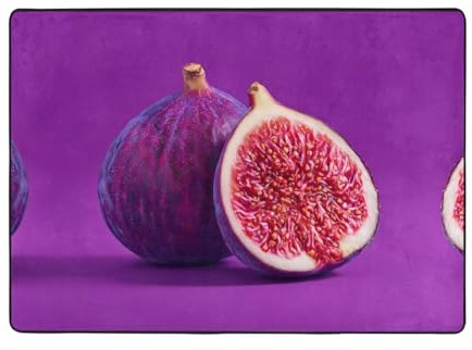 ZQYTGFDC Sweet figs Large Plush Rug 80 * 58 Inches - Super Soft Non-Slip Flannel Floor Mat for Bedroom, Living Room, Nursery, Washable Shaggy with Rubber Backing
