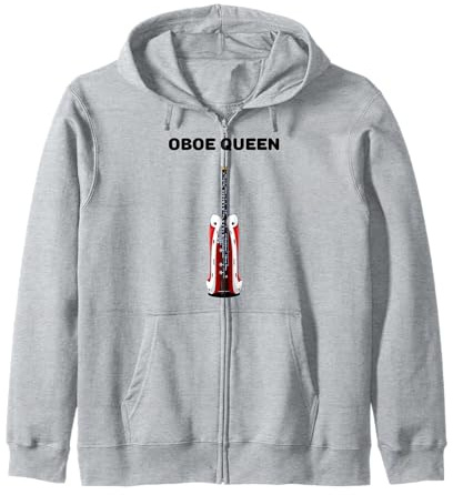 Oboe Queen Girls Oboe Tshirt Oboista Oboe Player Womens Oboe Oboe Felpa con Cappuccio