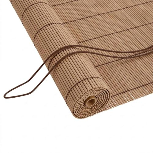 vidaXL Estor Enrollable Marrón 110 x 220 cm Bambú
