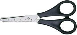 Bastelschere 5,5Zoll 14cm schwarz für Linkshänder Edelstahl rostfrei