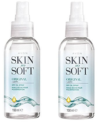 Avon Skin So Soft Original Dry Oil Body Spray with Jojoba 150 ml - Pack of 2