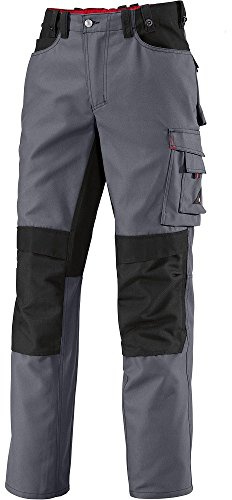 BP Workwear 1789-555-53 Arbeitshose - Gummizug im Rücken - Bundfalten - Normale Passform - Größe: 60n - Farbe: dunkelgrau/schwarz