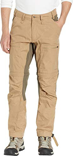 FJÄLLRÄVEN Abisko Lite Trekking Zip-Off M Reg Pantalon de Sport Homme, Sand/Tarmac, FR : L (Taille Fabricant : 50)