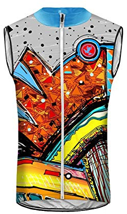 UGLY FROG Herren Frühling Ärmelloses Männer die Jersey Triathlon Vest Fahrradbekleidung Winter Thermal Warm Rennrad Radweste Besondere Designs