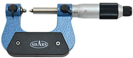 Shars 0-1 Screw Thread Micrometer with Anvil in Fitted Box 303-2370 P)