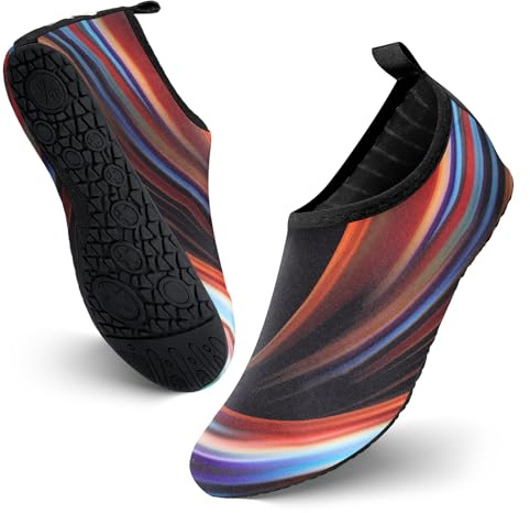 JOTO Wasserschuhe für Damen Herren Kinder, Unisex Badeschuhe Strandschuhe Quick-Dry Schnelltrockend Aquaschuhe Schwimmschuhe Surfschuhe Barfuß Schuhe