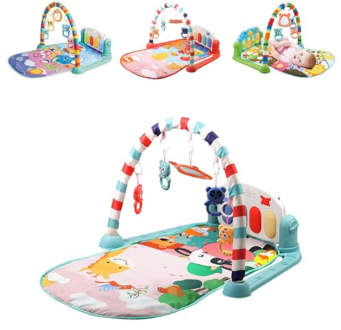 Chipolino Spielcenter Animals, Spielbogen Krabbeldecke Musiktasten Licht Tiere, Farben:grün