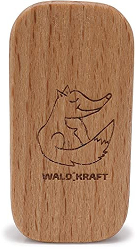 WALDKRAFT Kinder-Nagelbürste Blackforest | Hochwertige Nagel-Bürste für Kinderhände aus Buchenholz | Borsten aus Fibre (vegan) oder Naturborsten (Fuchs, Fibre-Borsten (vegan))