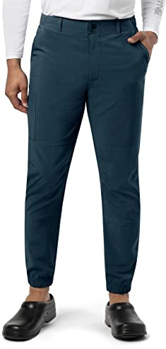 Carhartt Scrubs C56110 mäns Force Cross-Flex joggingbyxa med modern passform, Marinblått Xsp, L/tall