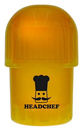 Headchef Plastic POD Herb Storage & Grinder Combi, Orange