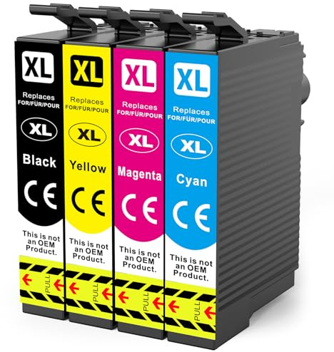 Q-image Compatible T604XL Ink Cartridges multipack Compatible with T604XL Ink Cartridges for Epson Expression Home XP 2200 XP 2205 XP 3200 XP 4200 Workforce WF-2910DWF WF-2930DWF WF-2935DWF WF-2950DWF