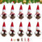 DONQL 10 Kit Bricolage Naturel Pomme de Pin Lutin pour Deco Noel, Noel Decoration Sapin Ange Lutins，Pomme de Pin DIY Décoration Noel Kit, Ange de Noel pour Sapin Personnalisé, Suspension Noel Créatifs