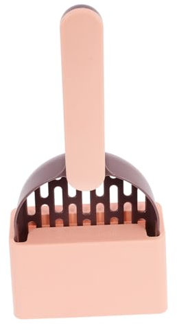 Supvox Katzenstreuschaufel Set Mit Ergonomische Plastikkatzenstreuschaufel Einfachen Von Katzenkot Für Mehrkatzenhaushalte Kaffee