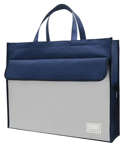 Sac à documents, pochette pour porte-documents d'affaires,Sac fourre-tout de rangement pour pochettes de fichiers A3 avec poignée | Sac à main de stockage de documents portable de grande capacité pour