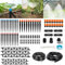 OAHAO 240FT Drip Irrigation System Kit, Automatic Garden Watering Misting System with 1/2 inch Hose 1/4 inch Distribution Tubing Drip Emitters Drip Spray 2 in 1 Nozzle for Greenhouse, Yard, Lawn