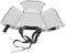 Brilluxa Casco de Seguridad Plegable Blanco, Protección de Cabeza de Plástico Resistente para Trabajo Completo