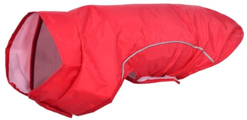 vidaXL Hunde Regenmantel mit Reflexstreifen Polyester Rot XXS