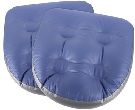 CALLARON Inflatable Bath Seats with Suction Cups for Adults Elderly 2pcs Foldable Pvc Hot Tub Chair Lazy Spa Booster Cushions Thickened Backrest Cushion for Travel and Spa Use