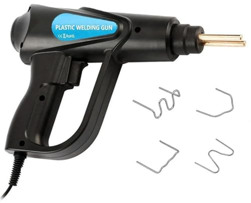 RVIFY Soldadores Grapadora Caliente de 70 W, soldadora de plástico PVC, Pistola de Calor, soldadora de Parachoques de plástico, Herramientas de Garaje(Without Pliers)