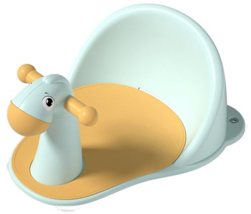 LOORGVEL Silla de Bañera para Ñiño Base Antideslizante y Soporte Estable, Material Pp Seguro para Recién Nacidos Baño Diario