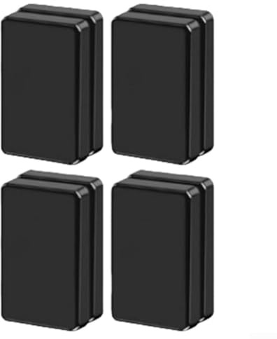 Allthingstore Set di 4 paia di pesi magnetici antivento invernali per tende, bandiere, tovaglie e fodere, piccole dimensioni 5 x 2,5 x 1,25 cm (nero)