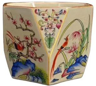 JCVBN - Taza de té octágono de porcelana de 160 ml, taza de té antigua, jarra de agua, taza de fragancia para degustación de té