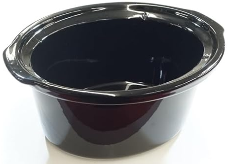 4 Qt Black Stoneware Insert Compatible with SCCPVP400 Slow Cooker - & Easy to Clean