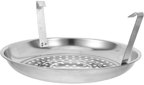 DIYEAH Cassetto raccogli Cenere in Acciaio Inossidabile per Secchio per Carbone, Design Spesso con Fori per l'aria, cassetto raccogli Cenere per Carbone Resistente per Uso Esterno nel braciere