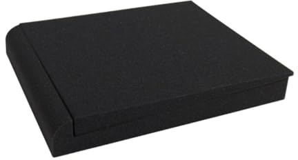 YOSADIER Pad Isolante per Altoparlanti 1 Pezzo Cuscino in Spugna Alta Densità Antivibrazione per Casse Acustiche Colore Nero