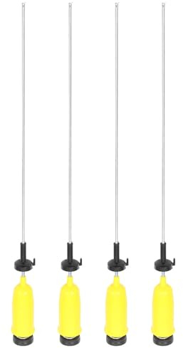AMUSLESUR 4 Piezas Barra de Suspensión para Lavadora, Varillas de Hierro y Plástico Ajustables de 48-60cm, Estabilidad y Rendimiento Duradero para Máquina Lavar Ropa Color Color Aleatorio