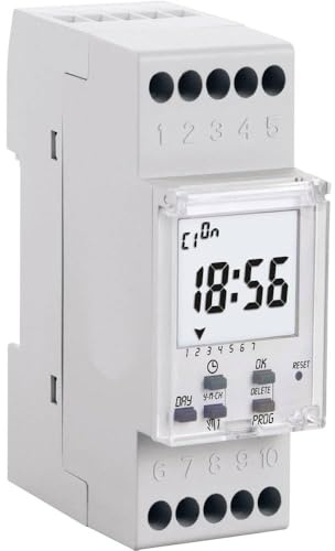 Perry 1IO7281 Interruttore Orario Settimanale Digitale, Bianco