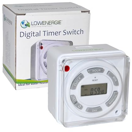Digital Programmable Timer Switch – 7 Day 16 ON/OFF, Hardwired Wall Switch, LCD Display, Mains Wired Control for Lighting, Appliances & Heaters, Energy Saving, Security Automation
