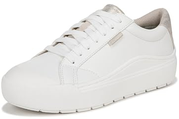 Dr. Scholl's Shoes Sneaker Time off Donna, Bianco Liscio, 7 US