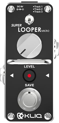 KLIQ Super-Looper Micro Looper Effect Pedal for Guitar & Bass